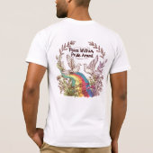 Peace Within, Pride Around – LGBTQ Camping Nature Tシャツ (裏面)