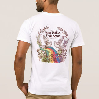 Peace Within, Pride Around – LGBTQ Camping Nature Tシャツ