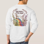 Peace Within, Pride Around – LGBTQ Camping Nature Tシャツ (裏面)