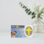 PeaceAndGodWill.com 名刺 (スタンド正面)