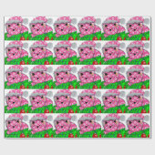 PeaceCatの休日のGiftwrapの紙 ラッピングペーパー (フラット)