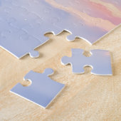 Peaceful Akita on Snow Lantern Path Christmas Dog  ジグソーパズル (側面)