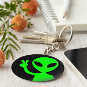 Peaceful Alien キーホルダー (側面)