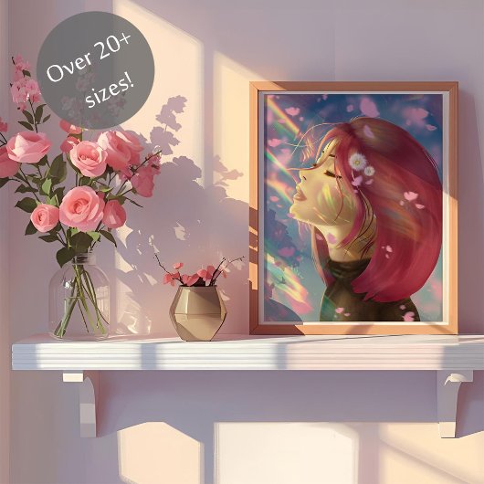 Peaceful Bloom Rainbow Touches ポスター