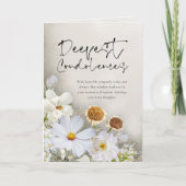 Peaceful Blossoms Sympathy Card カード (正面)