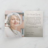 Peaceful Blossoms Sympathy Card カード (内部)