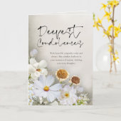 Peaceful Blossoms Sympathy Card カード (黄色い花)