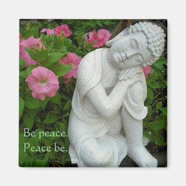 Peaceful Buddha Garden Magnet – Be Peace Zen Decor マグネット