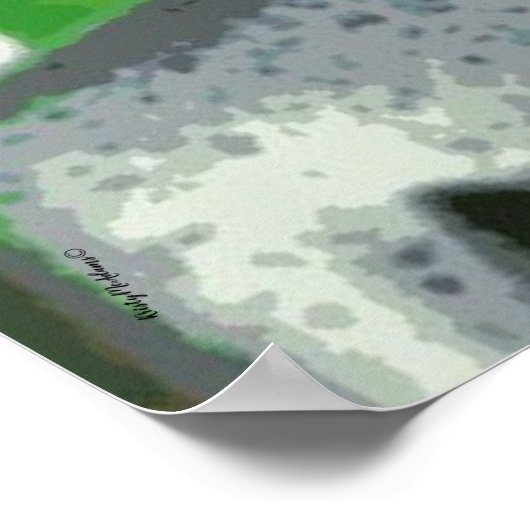 Peaceful Buddha Meditation Poster – Centered Zen A ポスター (角)