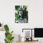 Peaceful Buddha Meditation Poster – Centered Zen A ポスター (ホームオフィス)