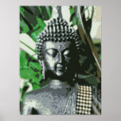 Peaceful Buddha Meditation Poster – Centered Zen A ポスター (正面)