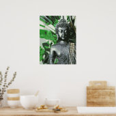 Peaceful Buddha Meditation Poster – Zen Wall Art ポスター (キッチン)