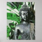 Peaceful Buddha Meditation Poster – Zen Wall Art ポスター (正面)
