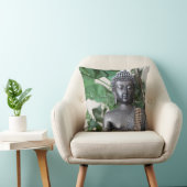 Peaceful Buddha Meditation Throw Pillow Zen Decor クッション (椅子)