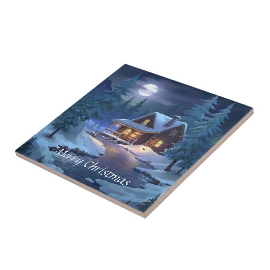 Peaceful Cabin in Winter Forest タイル (側面)