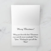 Peaceful Calm Pretty Merry Christmas Wish Greeting シーズンカード (内部)