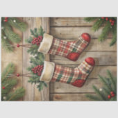 Peaceful Christmas bells decoupage paper red green 薄葉紙 (正面)