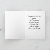 Peaceful Christmas Wishes Greeting Card シーズンカード (内部)