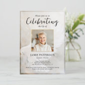 Peaceful Dove Celebration of Life Photo, Funeral 招待状 (スタンド正面)