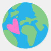 Peaceful earth ラウンドシール (正面)