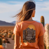 Peaceful Easy Feeling - Vinyl Desert Sunset Cactu Tシャツ