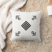 Peaceful Energy | Minimalist Tibetan Pillow Design クッション (ブランケット)