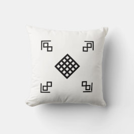 Peaceful Energy | Minimalist Tibetan Pillow Design クッション