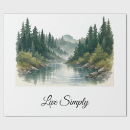 Peaceful Forest Gift Wrap ラッピングペーパー