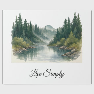 Peaceful Forest Gift Wrap ラッピングペーパー
