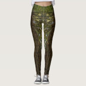 Peaceful Forest With Golden Light Photo Legging レギンス (正面)