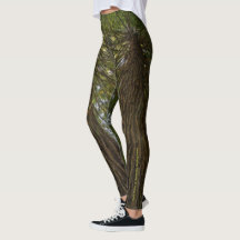 Peaceful Forest With Golden Light Photo Legging