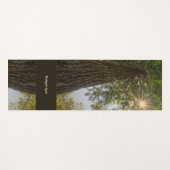 Peaceful Forest With Golden Light Photo Yoga Mat ヨガマット (正面(横))