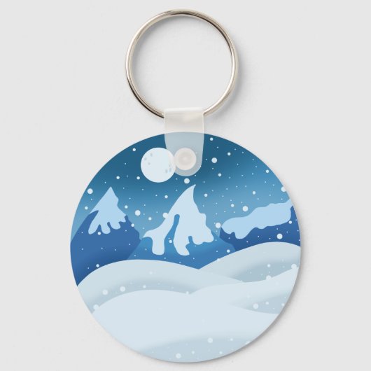 Peaceful Frosted Landscape  キーホルダー (正面)