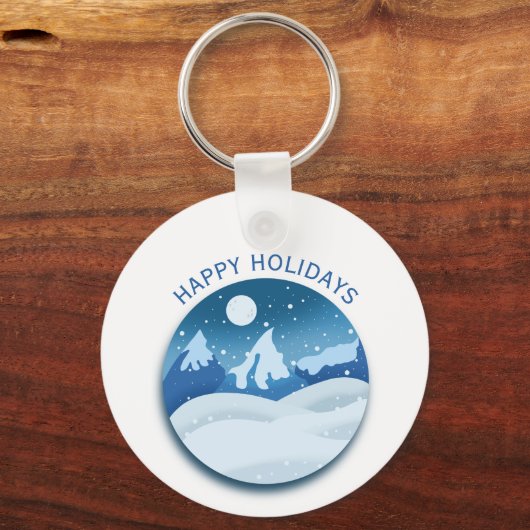 Peaceful Frosted Landscape  キーホルダー (正面)