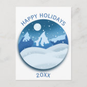 Peaceful Frosted Landscape ポストカード (正面)