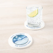 Peaceful Frosted Landscape Custom コースター (側面)