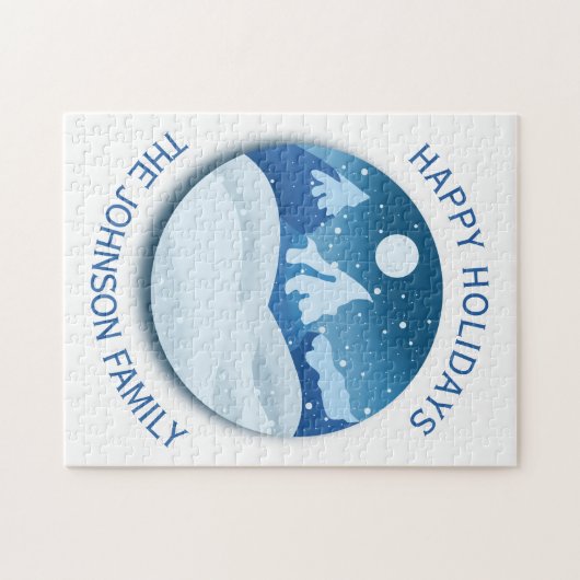 Peaceful Frosted Landscape Custom ジグソーパズル (横)