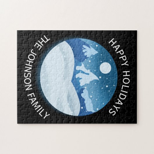 Peaceful Frosted Landscape Custom ジグソーパズル (横)