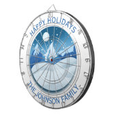 Peaceful Frosted Landscape Custom ダーツボード (正面右)