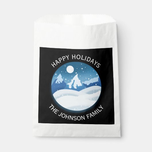 Peaceful Frosted Landscape Custom フェイバーバッグ (正面)