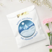 Peaceful Frosted Landscape Custom フェイバーバッグ (封をした状態)