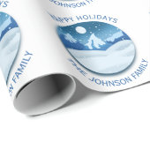 Peaceful Frosted Landscape Custom ラッピングペーパー (ロールコーナー)