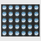 Peaceful Frosted Landscape Custom ラッピングペーパー (フラット)