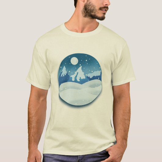 Peaceful Frosted Landscape Tシャツ (正面)