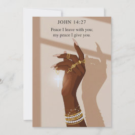 Peaceful Grace John 14:27 Faith シーズンカード