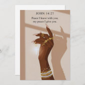 Peaceful Grace John 14:27 Faith シーズンカード (正面/裏面)