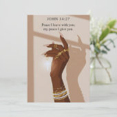 Peaceful Grace John 14:27 Faith シーズンカード (スタンド正面)