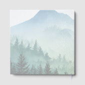 Peaceful Green Watercolor Forest Landscape ゲストブック (裏面)