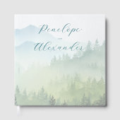 Peaceful Green Watercolor Forest Landscape ゲストブック (正面)