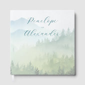 Peaceful Green Watercolor Landscape ゲストブック (正面)